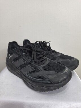 adidas Black Mesh Lace-Up Sneakers